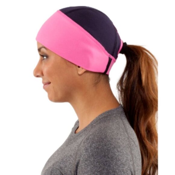Lululemon Pink Brisk Ponytail Run Toque - O/S, Reversible! - Picture 8 of 13